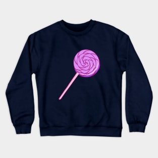 Purple Spiral Lollipop Crewneck Sweatshirt